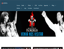 Tablet Screenshot of ministerioflordelis.com.br